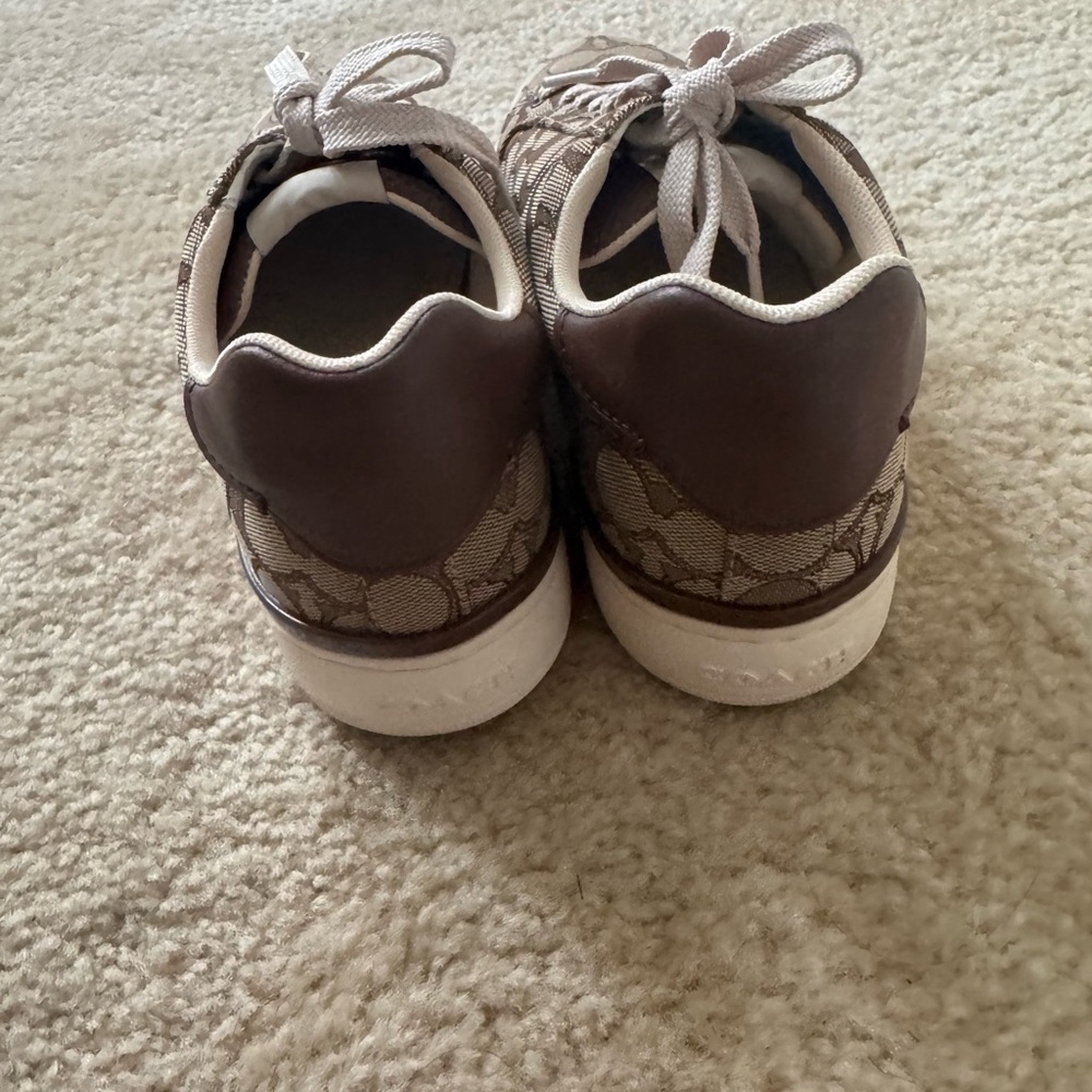 Coach Beige and White Sneakers - Picture 3 of 4